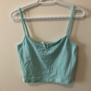 Mint Green Cropped Tank